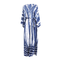 Rayon Printed Loose Cardigan Sun Protection Beach Jacket Cardigan Bikini Swimsuit Cover-Up Outerwear