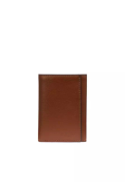 COACH Coach Trifold Wallet Sportcalf Leather In Saddle 23845