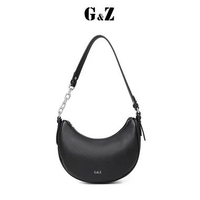 Tas Wanita Aurora Bag Tas Bahu Bulan Sabit Modis Elegan Hitam