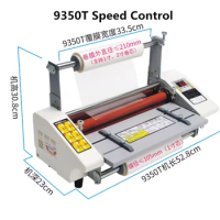 1PC 12th 9350 Speed Control, Even Speed A3+ four roll laminator hot roll laminator and common laminator Adjustable speed