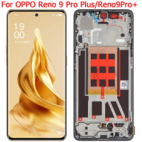 For OPPO Reno 9 Pro Plus LCD Display Touch Screen With Frame 6.7" Reno9 Pro+ PGW110 Display Screen LCD Replacement Part