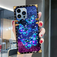Sarung Sarung Telefon, Corak Rama-rama Langit Berbintang Fesyen, Sarung untuk Samsung S25 Ultra, S24
