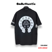 Áo Thun Chorme Heart Rhinestone Cross Cotton Cao Cấp Form Rộng Châu Âu - BmAuthentic