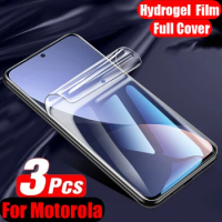 3PCS Hydrogel Film for Moto G60 G60S G82 G50 G52 G8 G9 Play Screen Protector for Motorola Edge 20 S30 X30 Pro X40 Z4 E32 E6S E7