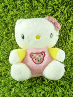 【震撼精品百貨】Hello Kitty 凱蒂貓~KITTY絨毛娃娃-粉黃造型