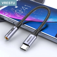 USB Type C to 3.5mm Jack Male-Female DAC Audio Headphone Adapter USBC to 3.5mm for Samsung S22 Ultra Google Pixel 5 4 Xiaomi 11t