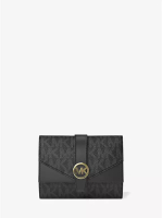 MICHAEL KORS Michael Kors Greenwich Medium Signature Logo Trifold Wallet