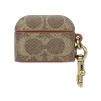 【COACH】AirPods Pro 1/2代 保護殼套 經典卡其(硬殼/耳機套/耳機殼)