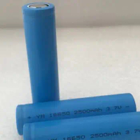 2pcs/lot 3.7V 16650 2500mAh Lithium-ion Rechargeable battery Li-Ion battery