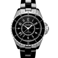 CHANEL 香奈兒 H5696 J12新款透視底蓋自動上鍊腕表 33mm 黑色高科技陶瓷