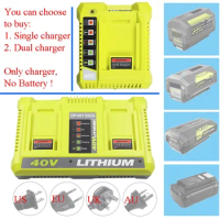 Lithium Battery Charger OP401 OP403 For Ryobi 36V 40V OP4015 OP4026 OP4026A OP4030 OP4050A OP4040 OP400A OP403A OP4050 RY40400