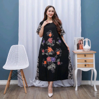 Dress Princess Busui Frendly Allsize Best Seller Bahan Rayon Super Tebal Lembut Nyaman Ibu Casual Da