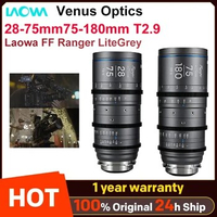 Venus Optics Laowa FF Ranger LiteGrey 28-75mm/75-180mm T2.9 Aperture Cinema Lenses Full Frame Cine Zoom Lens for PL EF