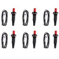 6X Piezo Ignition Set With Cable 1000Mm Long Push Button Kitchen Lighters For Gas Stoves Ovens
