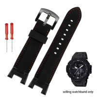 High quality silicone notch watch band for CASIO PROTREK series PW7000 / PRW-7000FC modified resin silicone Wristband Bracelet