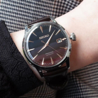 【SEIKO 精工】Presage 調酒師東京日落機械錶-藍x咖啡/40.5mm 雙12限定(SRPK75J1/4R35-06F0P)
