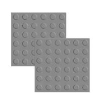 【MASTER】橡膠導盲磚 灰色導盲磚 兩種款式 塑膠墊 位置磚 無障礙空間 引導磚 5-BR30GR(工程安全 電梯口)
