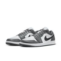 【NIKE 耐吉】AIR JORDAN 1 LOW 喬丹 穿搭 灰白黑 休閒鞋 穿搭(553558-152 ∞)
