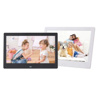 Frameo 16 GB Memory 10.1 Inch Smart Digital Picture Frame Wood WiFi IPS HD Electronic Digital Photo Frame