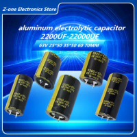 2Pcs Audio Electrolytic Capacitor 63V 3300UF 4700UF 6800UF 10000UF 12000UF 15000UF 22000UF Low ESR For Hifi Amplifier