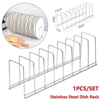 1PCS Stainless Steel Dish Rack Kitchen Dish Pan Plate Draining Rack