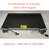 Free shipping For HP Pavilion 15-CR0002LA 15-CR L20826-001 Original Full HD LCD LED Touch Screen Complete Assembly replacement