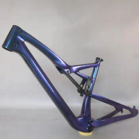 new Full Suspension chameleon color ALL Mountain Bike Frame carbon fiber MTB frame FM10 accept custom painting Enduro frame