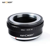 K&amp;F Concept Lens Mount Adapter Ring for M42 Screw Lens to Canon EOS M Mount Camera Body for Canon EOS M M2 M3 M5 M6 M10 M100