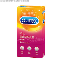 【Durex杜蕾斯】綜合裝 保險套(6入)(超薄+凸點+螺紋)(快速到貨)