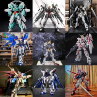 In Stock Gundam Plastic Model Unicorn Action Figure Attack MG Astray Red Frame Strike Freedom Character Figures Collectible Gift