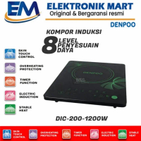 PROMO - DENPOO KOMPOR LISTRIK INDUKSI TOUCH SCREEN/ COOKER DIC200-1200