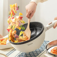 Midea Electric Frying Pot, Electric Hot Pot, Electric Cooking Pot, Household Multi functional High Power Integrated Pot