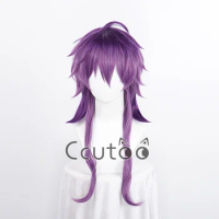Rin Wig Cosplay From Anime Game Nu: Carnival Purple Gradiently Long Synthetic hair + Free Wig Cap