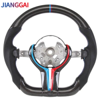 Carbon Fiber Steering Wheel Trim Fit For BMW M3 M5 X1 X2 X3 X4 X5 X6 F10 F30 F80 M3 M4 M5 M6 F90 F06 F12 F13/M8 F91/M8 F92/M8