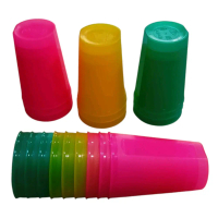 2 LUSIN GELAS PLASTIK ALASKA WARNA WARNI