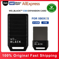 WD_Black C50 XBox External Storage Expansion Card,For Xbox Series X | Xbox Series S 512GB 1TB NVME SSD -Quick Resume-Plug &amp; Play
