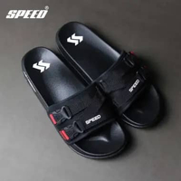 SPEED - Sandal Amigo - Sandal Pria Hitam Merah - Sandal Slipper 39 44 40 Red