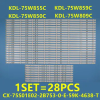 New 28pcs KDL-75W850C KDL-75W855C KDL-75W850 KDL-75W855 KDL75W850C KDL75W855C KDL75W850 KDL75W855 S750HF59.V0 750TV07-V1 750TV08