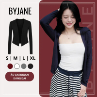 Áo Khoác cardigan dáng dài trơn nhiều màu, áo khoác ngoài tay dài co dãn 4 chiều kiểu dáng bánh bèo
