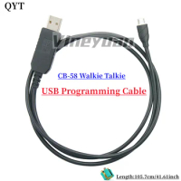 USB Programming Cable For 27MHz QYT CB-58 Walkie Talkie AM/FM CB Ham Radio Editing Cable (Software Contact Customer Service)
