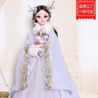 繆莉巴比娃娃小龍人古風漢服長裙女孩玩具可換裝公主洋娃娃60cm