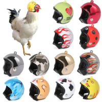 Funny Chicken Helmet Pet Protective Gear Sun Rain Protection Helmet Costumes Accessories Bird Hens Small Pet Supplies