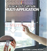 PREMIUM PLATO Tirai Jendela Gulung Tempel Rumah Kantor dapur Window Roll Blind