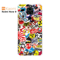 Casing Custom Case Xiaomi Redmi Note 9 Softcase Anticrack Sticker 4