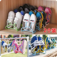 Multifunctional Child Shoe Rack Balcony Drying Shoes Holders Creative Shoe Storage Space Saver Plastic Shoe Hangers