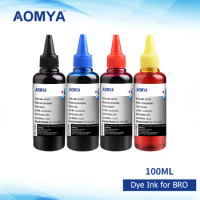 4 Colors Universal 100ml/bottle Premium Dye Ink General for Brother Printers BK C M Y Printer Ink