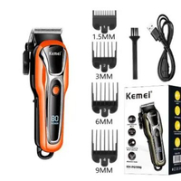 Kemei Alat cukur rambut elektrik Mesin Cukur Rambut Tanpa Kabel Turbo Hair Clipper KM-PG1990A Utama 