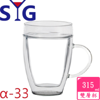 【SYG台玻】耐熱玻璃雙層馬克杯(314cc)