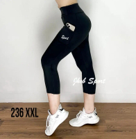 Legging Pendek Jumbo/Celana Legging Olahraga Wanita/Legging Senam Murah/Bawahan Olahraga Jumbo Outdo