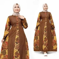 Paket Usaha Grosir Baju Katun Seragaman 3PCS Gamis, Hem Dewasa, Hem Anak, Blouse, Tunik, Kemeja, Out